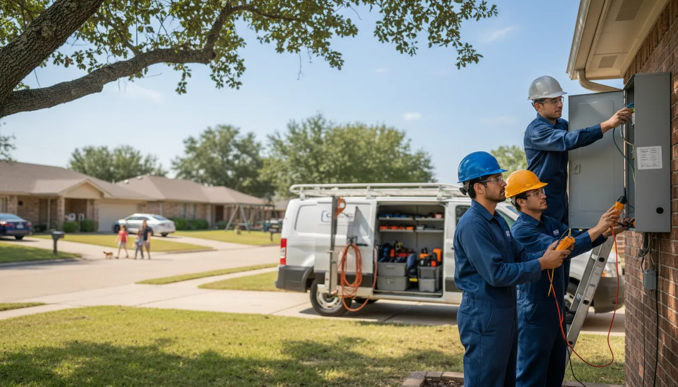 Certified electrician providing emergency electrical services in Brownwood, TX